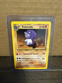 Pokemon TCG Poliwrath Holo Rare Neo Discovery 28/75 NM - Image 1
