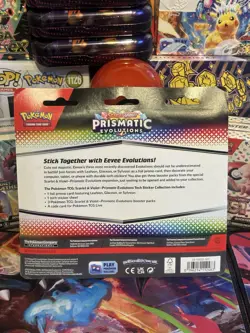 Pokemon TCG: Prismatic Evolutions Tech Sticker Collection: Sylveon Promo SEALED - Image 2
