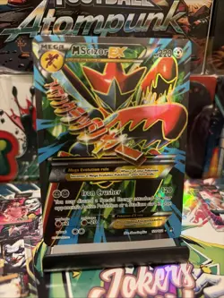 2016 Pokemon Mega Scizor EX Full Art Ultra Rare Holo Breakpoint 120/122 - Image 2
