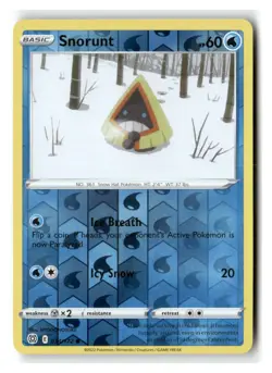 Snorunt 034/172 Common Brilliant Stars Pokemon Reverse Holo Near Mint - Image 1