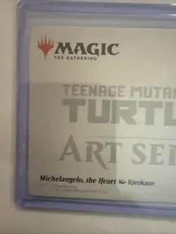 Magic: The Gathering Michelangelo, the Heart Art Card TMNT 35/54 Kirokaze Gold S - Image 5
