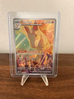 Pokemon TCG Rapidash Destined Rivals Illustration Rare Card 189/182 - Image 1