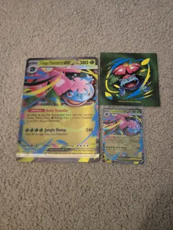 Pokemon TCG Mega Evolutions Mega Venusaur Ex Jumbo Card Promo Card And Sticker - Image 1