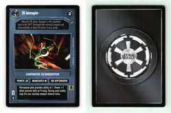 TIE Interceptor Star Wars Death Star II Limited 2000 DS Common CCG Card - Image 1