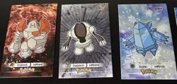 REGIROCK X REGISTEEL X REGICE LOT - POKEMON CARD DATABASE 3 FOIL - Image 1
