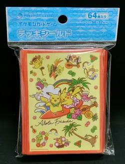 Pokemon Card Official Deck Sleeve Alolan Friends (64) 66x92 mm Pokemon Center JP - Image 1