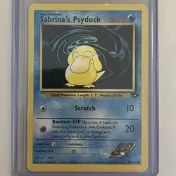 MP Sabrina's Psyduck 99/132 2000 Gym Challenge Regular Pokemon Card - Image 1