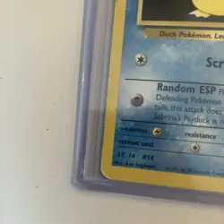 MP Sabrina's Psyduck 99/132 2000 Gym Challenge Regular Pokemon Card - Image 4