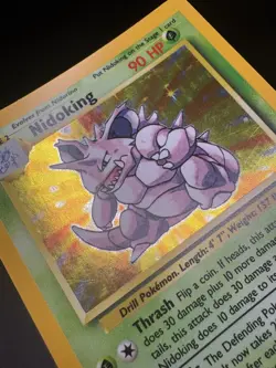 Pokemon TCG Base Set Nidoking Holo Rare Card 11/102 LP/NM - Image 5