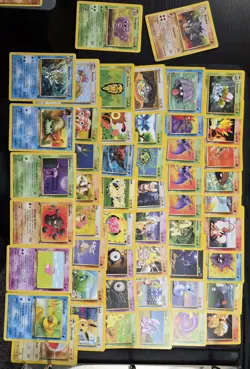 Pokemon TCG-Vintage WOTC-Bulk 69 Cards-Non US-Mix of Com, Uncom, Rare, 1st ed. - Image 2