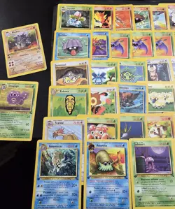 Pokemon TCG-Vintage WOTC-Bulk 69 Cards-Non US-Mix of Com, Uncom, Rare, 1st ed. - Image 4