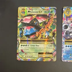 Pokemon TCG XY Evolutions M Venusaur EX & M Blastoise EXHolo 2 Card Lot LP - Image 2