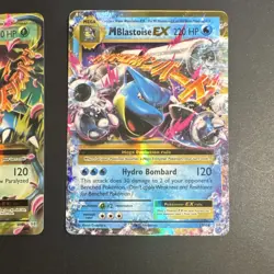 Pokemon TCG XY Evolutions M Venusaur EX & M Blastoise EXHolo 2 Card Lot LP - Image 3