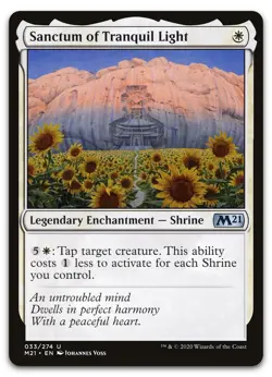 Sanctum of Tranquil Light #33 (NM) Core Set 2021 M21 Magic MTG - Image 1