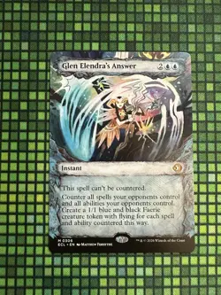 MTG Glen Elendra’s Answer #0306 Showcase Mythic Lorwyn Eclipsed (ECL) - Image 1