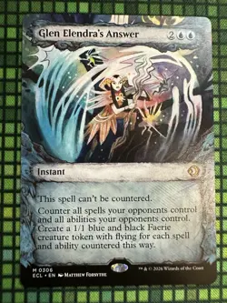 MTG Glen Elendra’s Answer #0306 Showcase Mythic Lorwyn Eclipsed (ECL) - Image 2