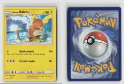 ALOLAN RAICHU #17/30 SM TRAINER KIT LYCANROC NON HOLO POKEMON TCG NM - Image 3