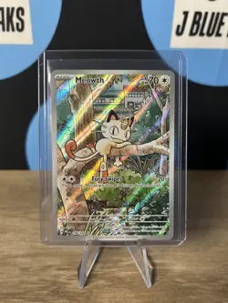 Meowth Illustration Rare 106/094 ME02: Phantasmal Flames Pokemon NM - Image 1