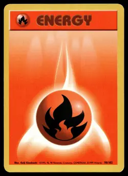 FIRE ENERGY 98/102 BASE SET POKEMON - Image 1