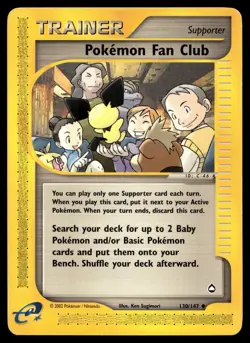 POKEMON FAN CLUB 130/147 UNCOMMON AQUAPOLIS POKEMON - Image 1