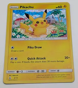 Pokemon Pikachu 4/12 Promo McDonald's Promos 2018 004/012 TCG Holo - Image 3