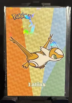 Rare Pokemon Shiny Full Art Latias Low Pop Cracked Ice Holo Card - Image 1