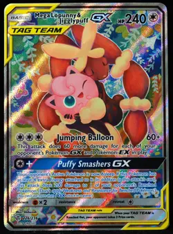 Mega Lopunny & Jigglypuff GX #226/236 NM/M Pokemon Card - Image 1