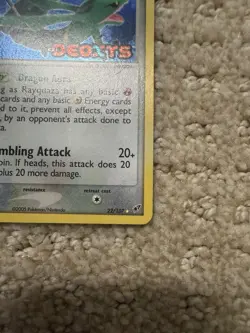 2005 Pokemon EX Deoxys Rayquaza-Reverse Holo Foil #22 - Image 4
