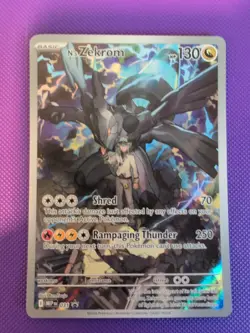 Pokemon N's Zekrom 031 Me: Mega Evolution Black Star Promo Illustration Rare - Image 1