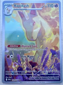 Rapidash Illustration Rare Sv10: Destined Rivals 189/182 Holo Pokemon TCG 2025 - Image 1