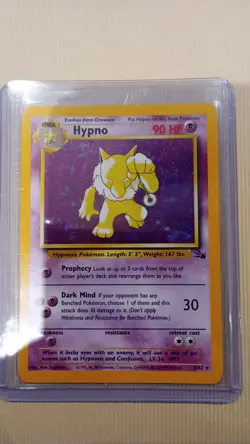 Pokemon TCG - Hypno Unlimited Holo Rare - Fossil WOTC 8/62 WOTC MP - Image 1