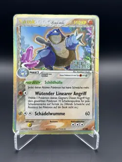 Pokemon Holo Blastoise German/Deutsch 2/100 EX Crystal Guardians EX Foil 2005 - Image 1