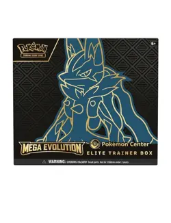 Pokemon TCG Mega Evolution Pokemon Center Exclusive ETB Lucario Sealed Brand New - Image 1