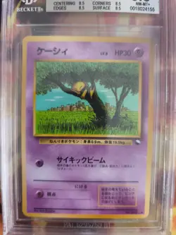 Pokemon Card Japanese Vending expansion sheet BGS Beckett 8.5 Abra Glossy - Image 3