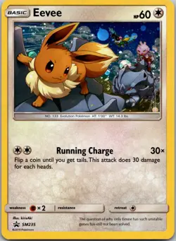 Eevee #SM235 SM Black Star Promos Pokemon NM - Image 1