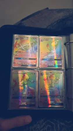 Pokemon TCG Hidden Fates GX/EX Full Art Holo/Foil Lot (4) in Binder - Image 4