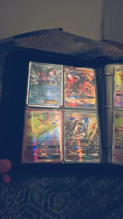 Pokemon TCG Hidden Fates GX/EX Full Art Holo/Foil Lot (4) in Binder - Image 5