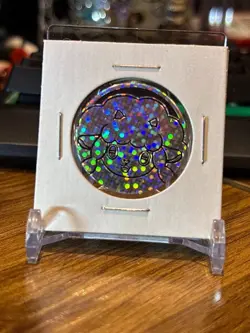 Pokemon TCG flip coin Wooloo silver speckle Capsule vending machine Japan - Image 1