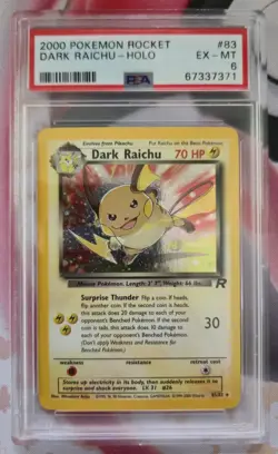 2000 POKEMON ROCKET #83 DARK RAICHU-HOLO - PSA 6 - Image 2