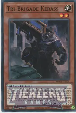 Yugioh Tri-Brigade Kerass PHRA-EN007 Super Rare 1st Edition NM/LP - Image 1