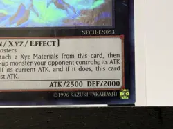 Dark Rebellion Xyz Dragon ☆NECH-EN053☆ Ghost Rare Unlimited Edition YuGiOh! - Image 5