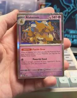 Sealed Alakazam MEP 003 - Mega Evolution Stamped, Prerelease Pokemon Promo - Image 1