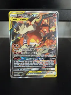 Pokemon TCG Reshiram and Charizard GX SM201 Black Star Promo - Image 1