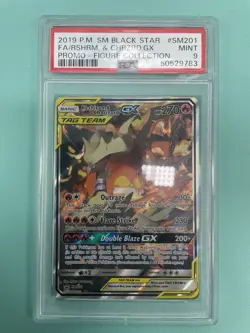 Pokemon TCG Reshiram Charizard GX SM201 Holo 2019 Black Star Promo PSA 9 - Image 2