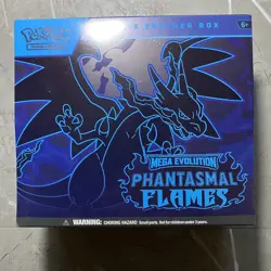 Pokemon TCG: Mega Evolution Phantasmal Flames Elite Trainer Box ETB New & Sealed - Image 1