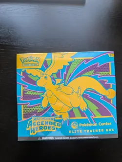 Pokemon TCG Ascended Heroes ETB Pokemon Center Stamped, Sealed - Image 1