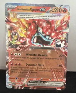 Hearthflame Mask Ogerpon Ex 040/167 Play Stamp Play! Pokemon prize pack pack six - Image 1