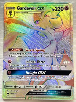 Gardevoir GX 159/147 Burning Shadows Sun & Moon Secret Rare Mint/NM Pokemon TCG - Image 1