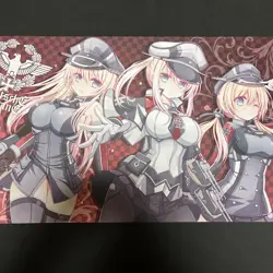 YuGiOh Playmat Kantai Collection German Ship Rubber Used 35cm x - Image 1