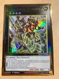 Yugioh - Primathmech Alembertian Gold Rare MGED-EN030 1st Ed Near Mint - Image 1